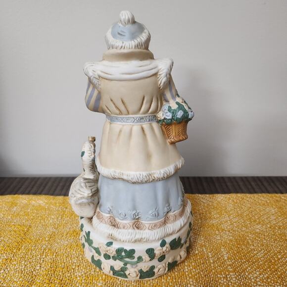 🎄🎅 Porcelain Victorian Santa Music Box Vintage Christmas - Picture 2 of 7